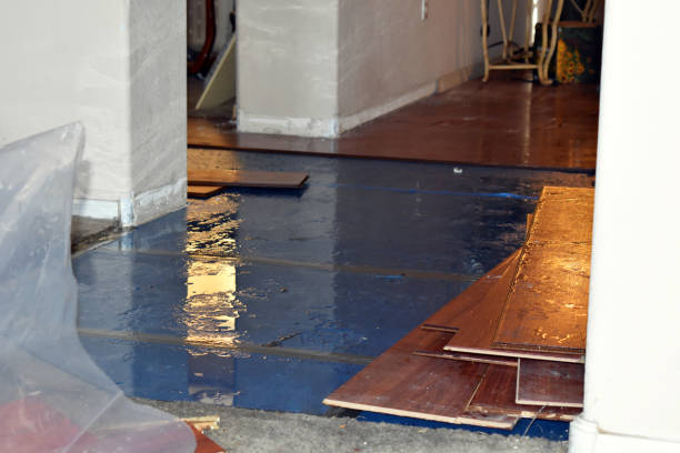 Professional Emergency Water Damage Restoration technician working in Bremen, ME